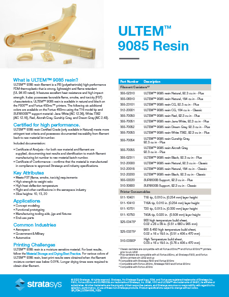 Stratasys FDM Materials