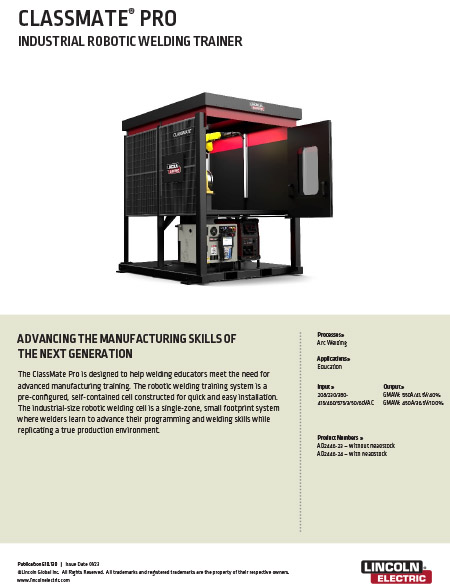 Industrial Robotic Welding Trainer