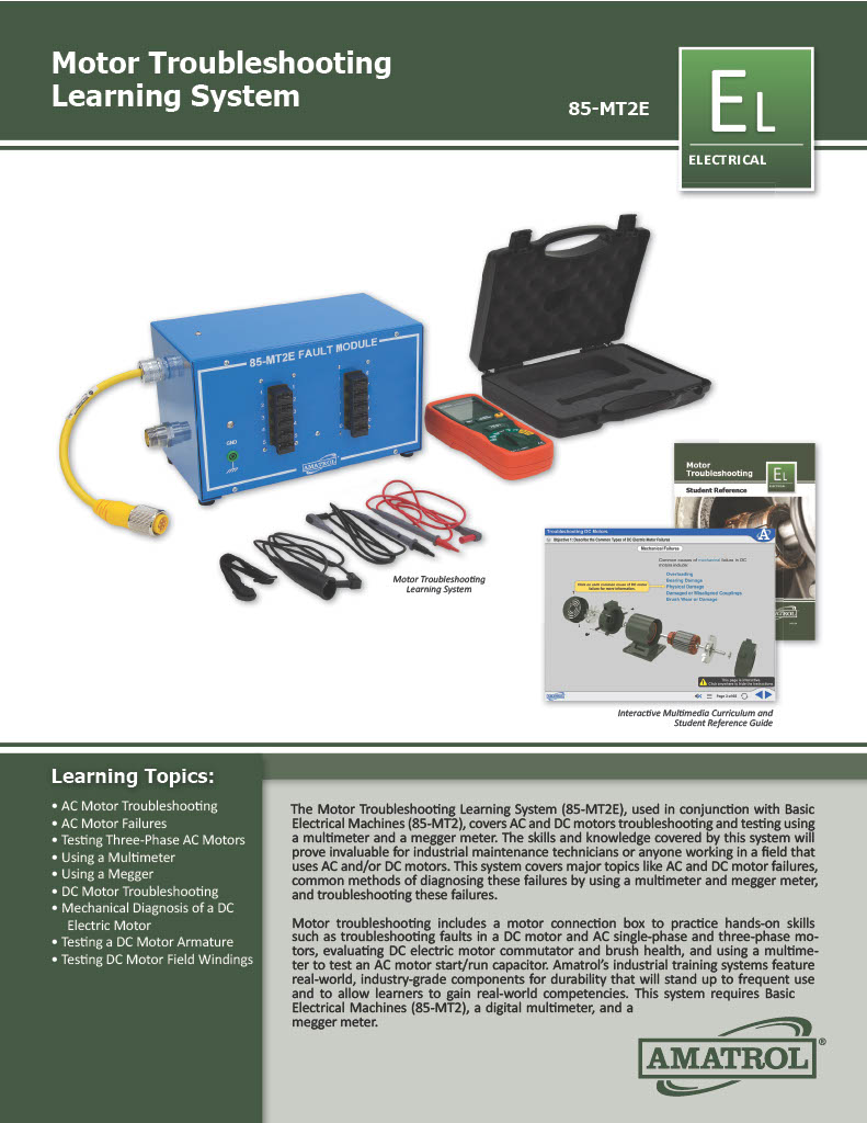 Amatrol Electric Motor Troubleshooting Trainer (85-MT2E)