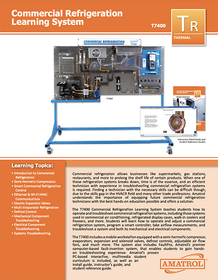 Amatrol Commercial Refrigeration Trainer T7400