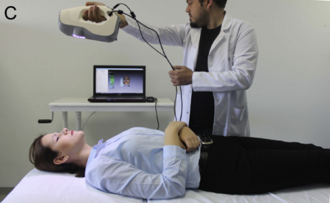 Eva used to measure shifts in facial soft tissues