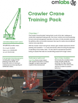 CM Labs Crawler Crane Simulator
