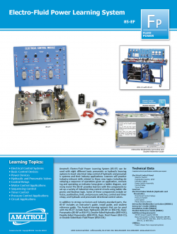 Amatrol Electro-Fluid Power Trainer 85-EF