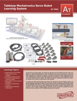 Amatrol Tabletop Mechatronics Servo Robot 87-TMS4