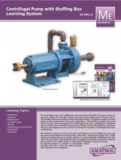 Amatrol Centrifugal Pump with Stuffing Box Trainer 95-PM1-H